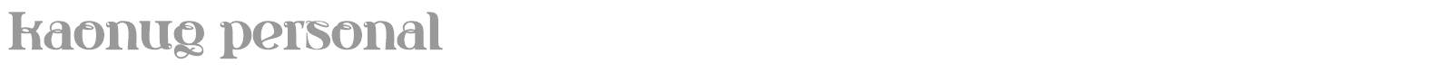 Kaonug font preview